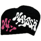 mayssa mohair beanie (pink neon)