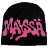 mayssa mohair beanie (pink neon)