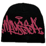 mayssa tag beanie (pink neon)