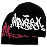 mayssa tag beanie (pink neon)